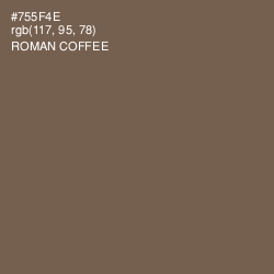 #755F4E - Roman Coffee Color Image
